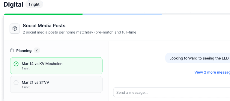 Automated sponsorship reporting dashboard with branded club reports