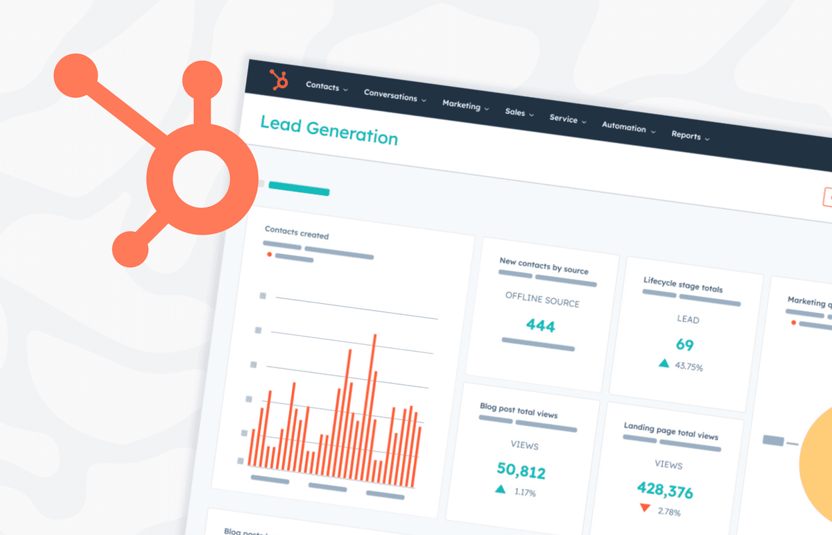 HubSpot CRM dashboard
